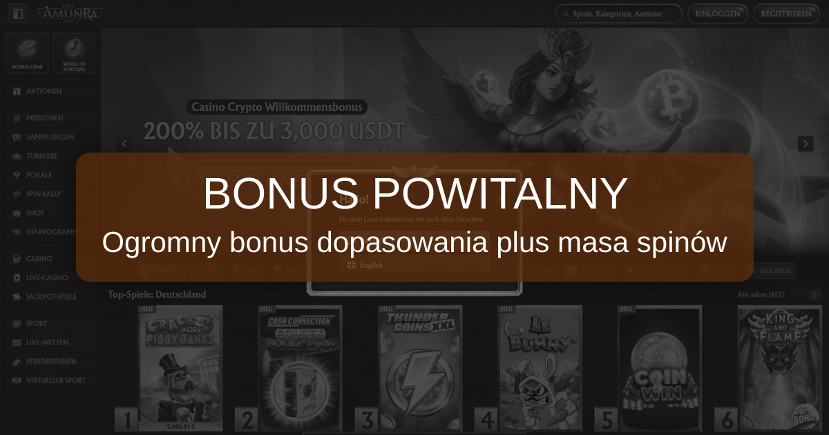 AmunRa Casino - Sloty & Szybkie Wypłaty